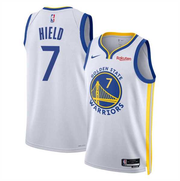 Mens Golden State Warriors #7 Buddy Hield White Association Edition Swingman Stitched Basketball Jersey Dzhi->golden state warriors->NBA Jersey